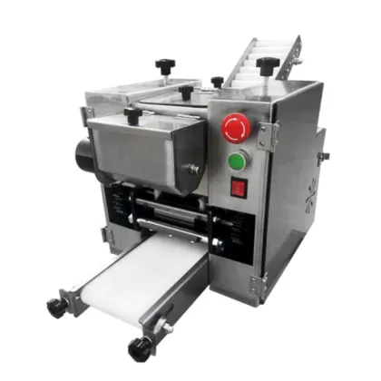 Stainless Steel Gyoza Dumpling Wonton Wrapper Skin Making Machine: Automated Solution for Efficient Food Production
