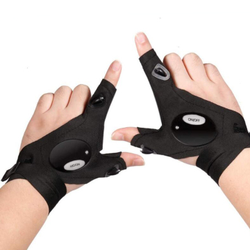 Direct Factory Price: Waterproof Fishing Sports LED Torch Light Flashlight Gloves - Perfect for Repairing and Outdoor Activities
