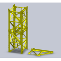 เครื่องจักรก่อสร้าง 10T Tower Crane เครื่องจักร