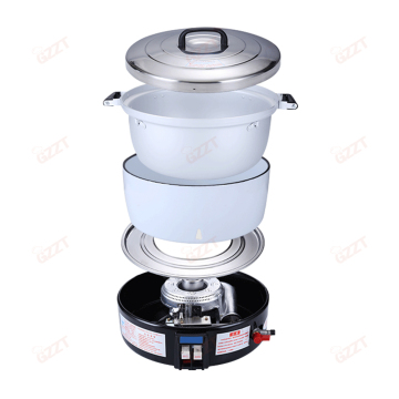 Big Commercial Gas Rice Cooker 15 Liter for 80 Persons - Industrial Kitchen Cooking Equipment