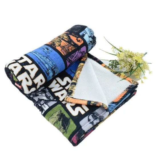 Customized Digital Printing Flannel Blanket With Bright Printing Colors Many Styles And Patterns Low MOQ