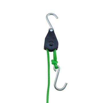 1/4\" Ratchet Mechanism Tie Down Straps for Motorcycle, Truck Rack with Metal Clamps - 150lbs Load Capacity