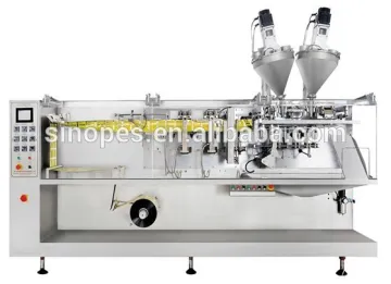 Horizontal automatic packaging machine for powder and liquid, sachet powder granule packaging machine