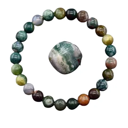 Wholesale Natural Black Obsidian Stone Bead Bracelets: 8mm Crystal Black Obsidian Jewelry Accessory for Sale