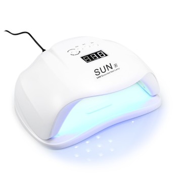 Wholesale Private Label Rechargeable Cordless Gel UV LED 54W Nail Lamp