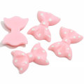 Hot Selling Flat back Pink Bowknot Shaped Resin Cabochon For Handmade Craft Decoration Beads Charms