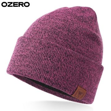 OZERO Packable Arctic Running Beanie - Custom Design Polyester Breathable Flexible Knitted Hat