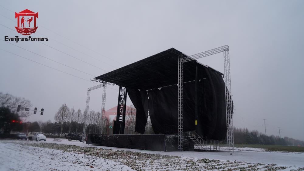 Mobile Retractable Stage Trailer