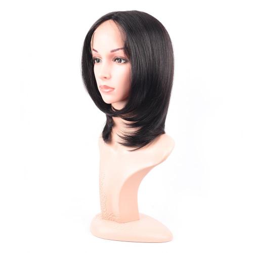 100% NATURAL VIRGIN REMY HUMAN HAIR STRAIGHT LACE FRONT WIG