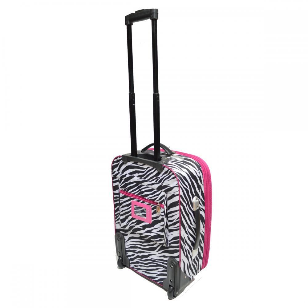 Zebra Pattern Soft Trolley Luggage