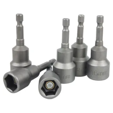 Magnetic Screwdriver Bit Socket with 1/2 Inch Deep Nut Setter