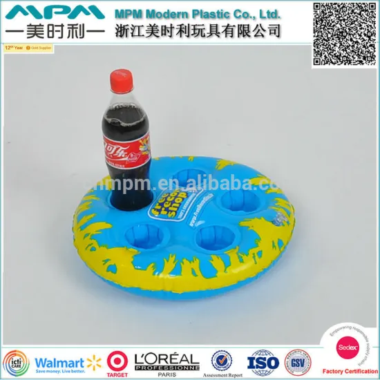 Five holes inflatable drink can holder