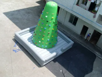 green Inflatable climbing wall for adults/rock climb wall/climb wall for drill