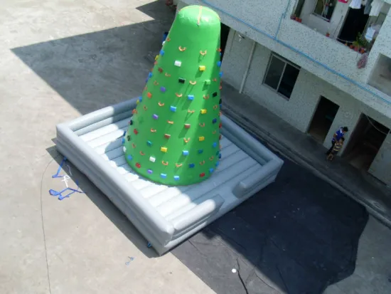 green Inflatable climbing wall for adults/rock climb wall/climb wall for drill