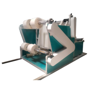 Meltblown fabric slitting and rewinding machine