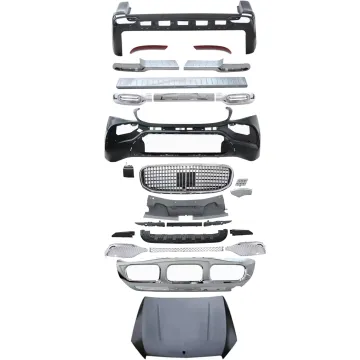 Mercedes-Benz V-Class VITO W447 Body Kit: Front and Rear Bumper Assembly with Grille Hood Upgrade to Maybach Style
