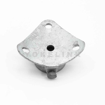 Pemasangan trotoar baja galvanis untuk perangkat keras garis tiang