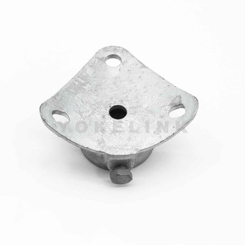 Pemasangan trotoar baja galvanis untuk perangkat keras garis tiang