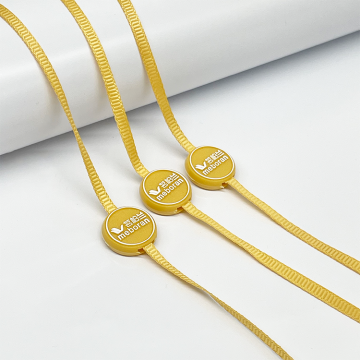Custom Design Plastic Hang Tags with Seal String