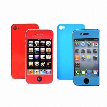 Color Screen Protector for Apple's iPhone 4G, High-transparent, Anti-scratch, Washable and Reusable