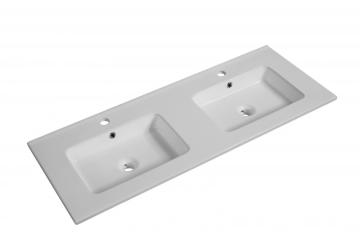 Modern Rectangular Double sink bathroom Basin
