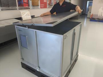 Foldable Aluminum Pallet Container with lid