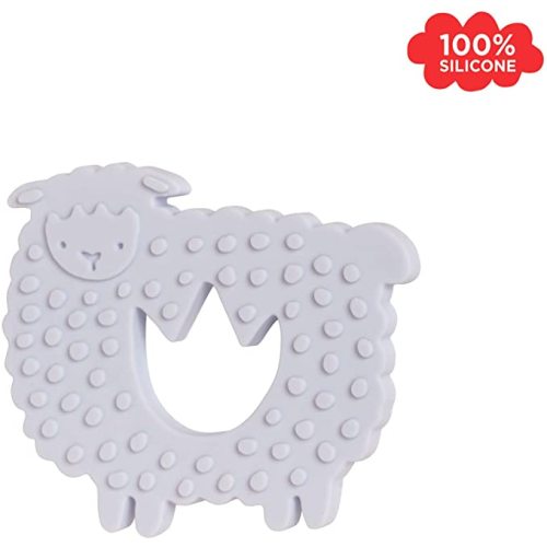 Silicone Natural Eco Baby Teits speelgoed Lamb Tentether