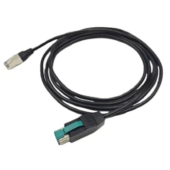 Powered USB 12V to RJ45 modular plug cable