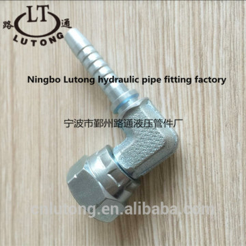 low price and high quality swaged hydraulic zinc plate pipe fittings SHORT BSP FEMALE 60 degree CONE double hexagon