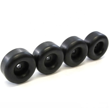 貨物トレーラードアガードランプ用の7/16 "ホール付き2.5"黒いラバーバンパー