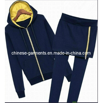 Single Color Leisure Apparel, Hoodie and Pants for Women, Hoodies (HT-AMY-HOODIE-013)