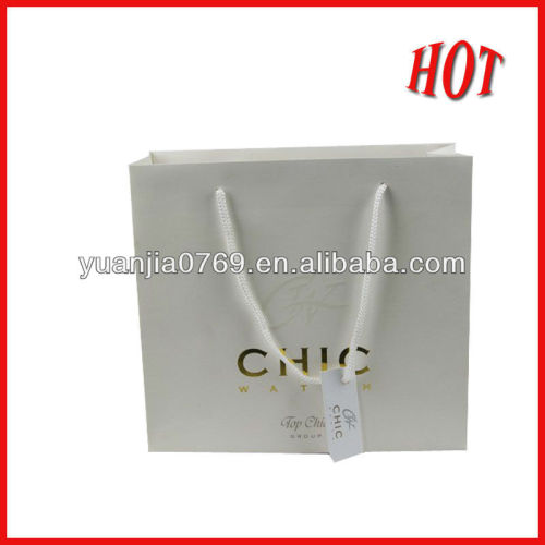 high quality white shopping paper bag