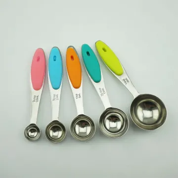 5pcs colorful kitchen measuring spoons