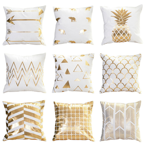 Cotton Linen Pillow Covers Home decoration checkerboard large lattice cushion cover Factory