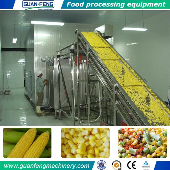 Food processing industrial use frozen sweet corn production line