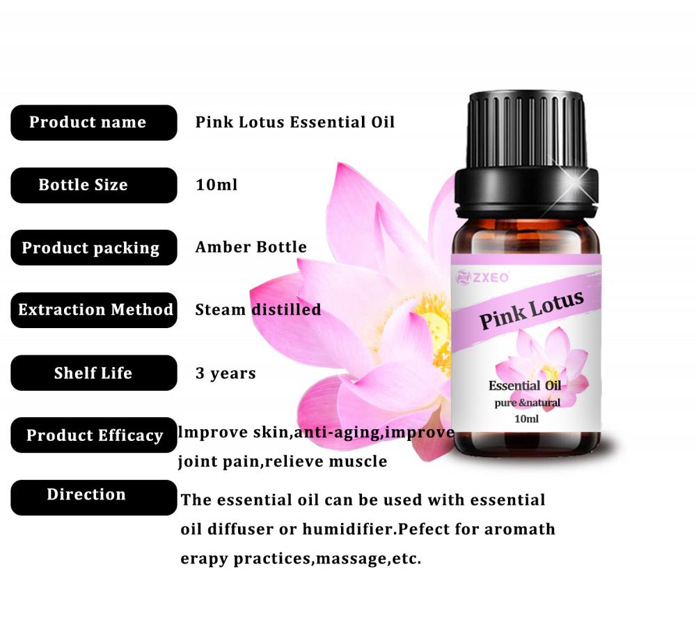 High Grade Pink Lotus Essential Oil Good Smelling Personal Care for Skin Care at Affordable Price