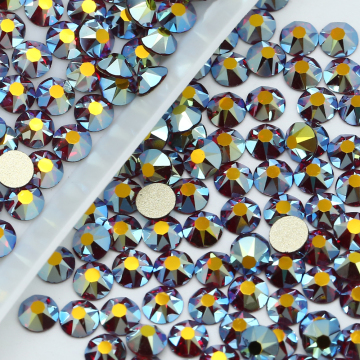 Wholesale Preciosa Flat Back Glass Rhinestones: WHATSTONE Rose Xilion Cut Deep Siam AB for Crafts
