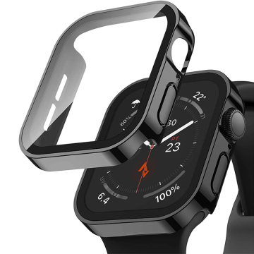 Waterproof Watch Case Tempered Glass for Apple Watch Ultra, Series 8, 7, and iWatch 45mm/49mm Protector