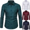 Men's Casual Polka Dot Shirt Customization