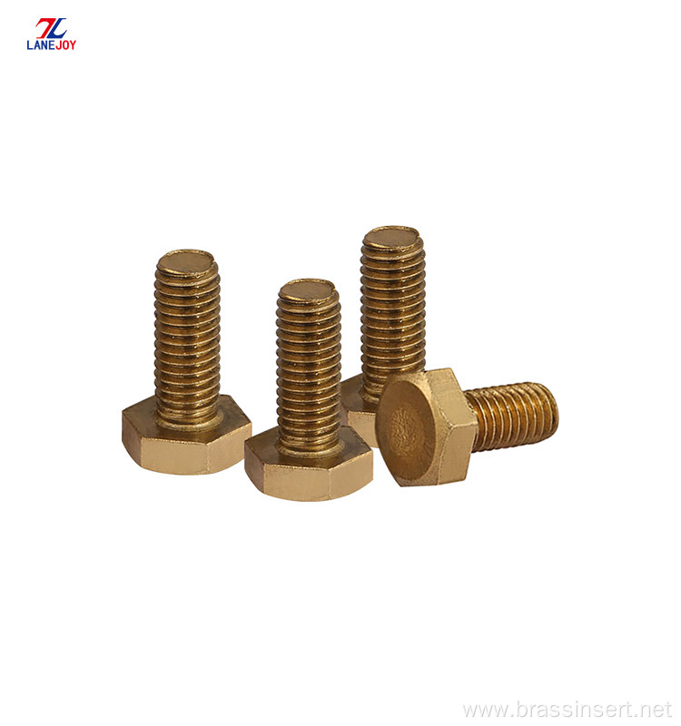 Copper Hex Bolt Screw Brass Hex Screw