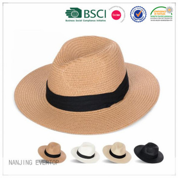 Panamá em branco chapéu de palha por atacado