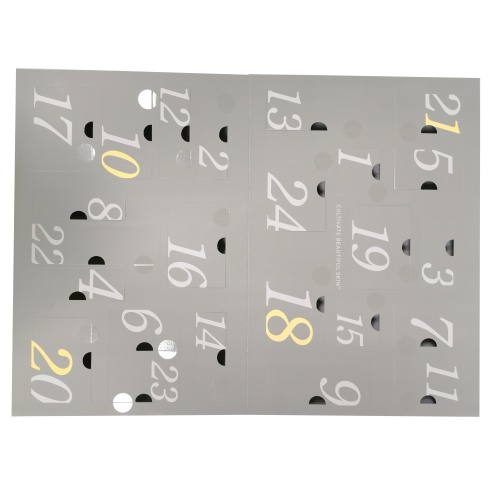 Christmas advent calendar skin care luxury paper box