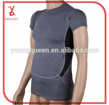 YDF08 3 generations of men PRO tight training treadmill perspiration wicking sports shirt T-shirt clothes 1033