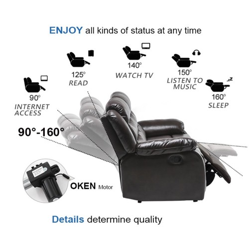 2021 Newest Luxury Modern Motion Recliner Fabric Sofa