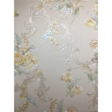 PVC Vinyl Wallpaper Bedroom Flower Design Wall Covering