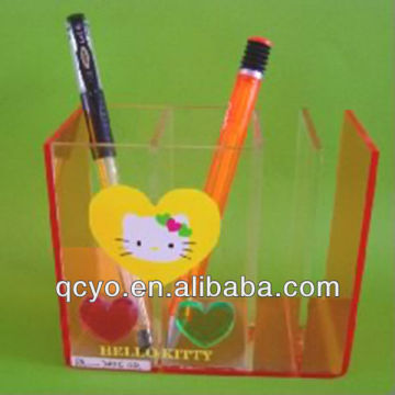 Cute kid acrylic pen holder 2014 hot sale !!!