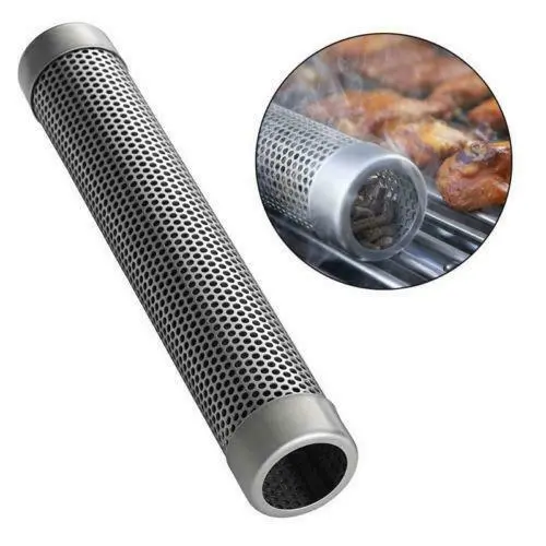 12 Inch Round Stainless Steel Perforated Smoked Pipe for Wood Pellet Grill