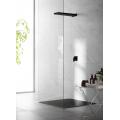 Grande pomme de douche cascade noir mat