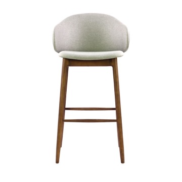 High Quality Solid Wood Bar Chair Simple Retro Wooden High Stool Designer Balcony Restaurant Dining Chair