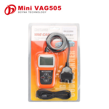متعدد اللغات السيارات التشخيص البسيطة VAG505 سوبر المهنية ل vw / audi ماسحة obd رمز ماسحة vag 505